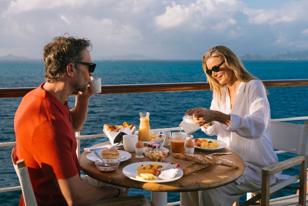 dinner onboard Club Med 2 